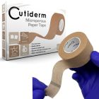 Cutiderm Microporous Paper Tape Tan (2.5cm x 9.14m) - Box Of 6