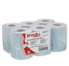 Wypall 6220 - Reach Centrefeed Wiping Paper 106.4m - Blue (Pack Of 6)