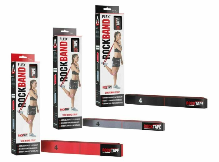 Rocktape Rockband Fasce Elastiche Con Manici - Resistenza 12lb A 28lb Per Crossfit E Palestra